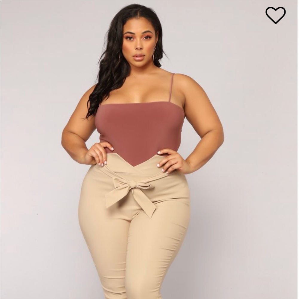 Red brown body suit brand new with tags